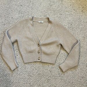 Aritzia cropped cardigan sweater